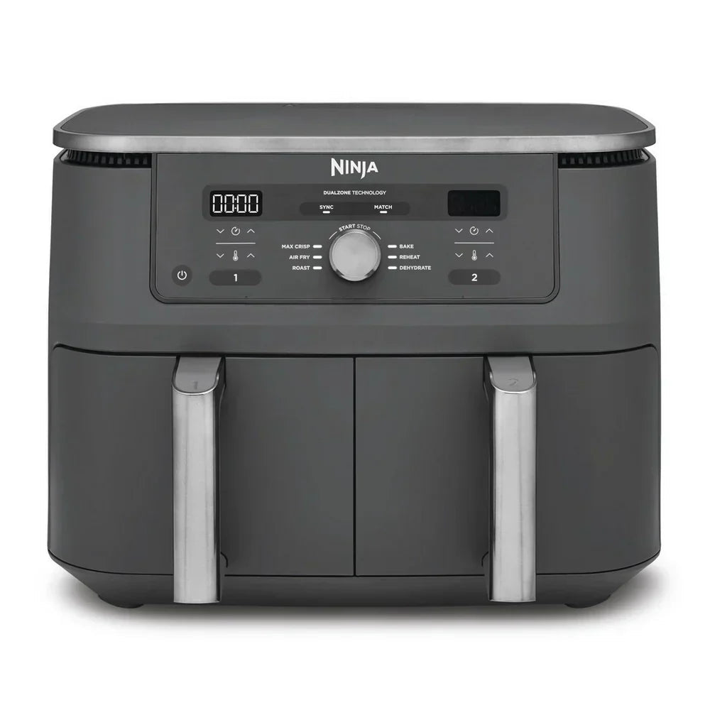 Ninja MAX 6 in 1 Dual Zone Air Fryer DZ400UK 9.5L Gunmetal Grey